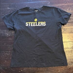 Pittsburgh Steelers Reebok Women’s Tee Size L Black Short Sleeve NFL Shirt